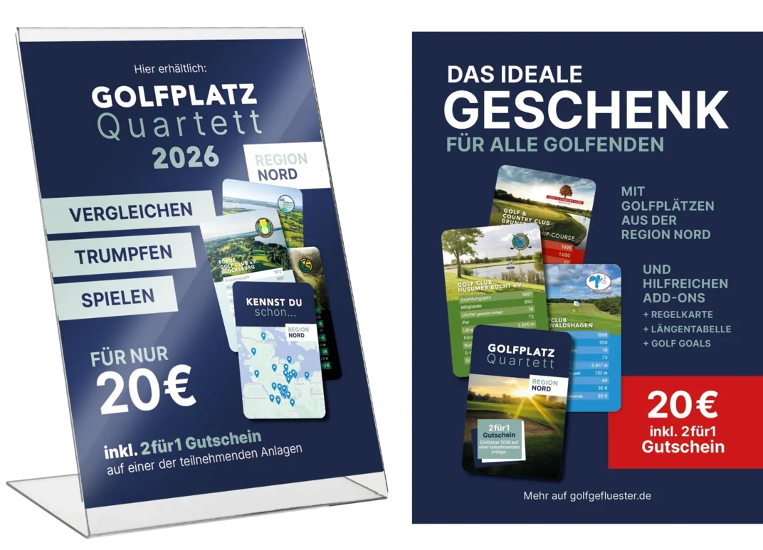Werbeaufsteller und Plakat